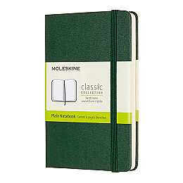 Moleskine Sert Kapak Çizgisiz Defter Cep Boy 9x14 cm. 192 Sayfa Mersin Yeşili - Moleskine