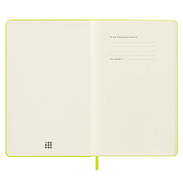 Moleskine Sert Kapak Çizgisiz Defter L Boy 13x21 cm. 208 Sayfa Limon Yeşili - 4