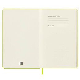 Moleskine Sert Kapak Çizgisiz Defter L Boy 13x21 cm. 208 Sayfa Limon Yeşili - 4