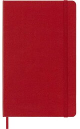 Moleskine Sert Kapak Çizgisiz Defter L Boy 13x21 cm. 240 Sayfa Kızıl Kırmızı - 5