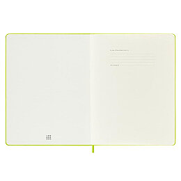 Moleskine Sert Kapak Çizgisiz Defter XL Boy 19x25 cm. 192 Sayfa Limon Yeşili - 6