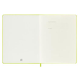 Moleskine Sert Kapak Çizgisiz Defter XL Boy 19x25 cm. 192 Sayfa Limon Yeşili - 6