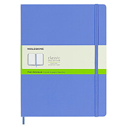 Moleskine Sert Kapak Çizgisiz Defter XL Boy 19x25 cm. 192 Sayfa Ortanca Mavi - Moleskine