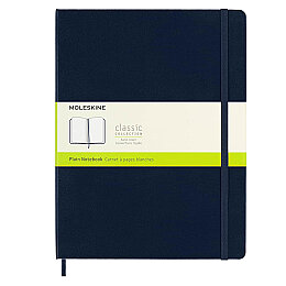 Moleskine Sert Kapak Çizgisiz Defter XL Boy 19x25 cm. 192 Sayfa Safir Mavi - Moleskine