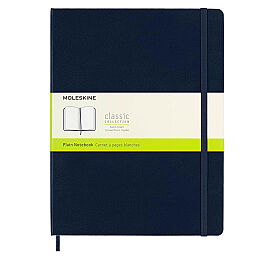 Moleskine Sert Kapak Çizgisiz Defter XL Boy 19x25 cm. 192 Sayfa Safir Mavi - 1
