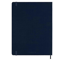 Moleskine Sert Kapak Çizgisiz Defter XL Boy 19x25 cm. 192 Sayfa Safir Mavi - 3