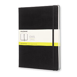 Moleskine Sert Kapak Çizgisiz Defter XL Boy 19x25 cm. 192 Sayfa Siyah - 1