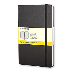 Moleskine Sert Kapak Kareli Defter Cep Boy 9x14 cm. 192 Sayfa Siyah - Moleskine