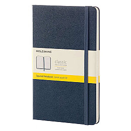Moleskine Sert Kapak Kareli Defter L Boy 13x21 cm. 240 Sayfa Safir Mavi - Moleskine