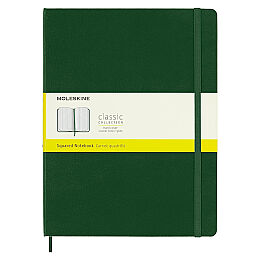 Moleskine Sert Kapak Kareli Defter XL Boy 19x25 cm. 192 Sayfa Mersin Yeşili - 1