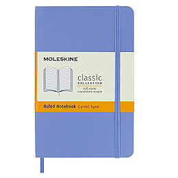 Moleskine Yumuşak Kapak Çizgili Defter Cep Boy 9x14 cm. 192 Sayfa Ortanca Mavi - 1