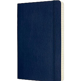 Moleskine Yumuşak Kapak Çizgili Defter L Boy 13x21 cm. 400 Sayfa Safir Mavi - 3