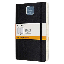 Moleskine Yumuşak Kapak Çizgili Defter L Boy 13x21 cm. 400 Sayfa Siyah - Moleskine