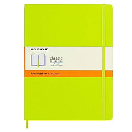 Moleskine Yumuşak Kapak Çizgili Defter XL Boy 19x25 cm. 192 Sayfa Limon Yeşili - 1