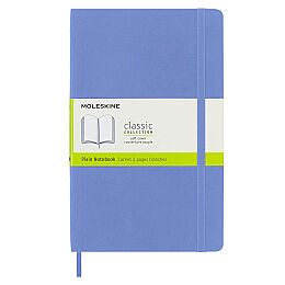 Moleskine Yumuşak Kapak Çizgisiz Defter L Boy 13x21 cm. 192 Sayfa Ortanca Mavi - 1