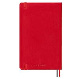 Moleskine Yumuşak Kapak Çizgisiz Defter L Boy 13x21 cm. 400 Sayfa Kızıl Kırmızı - 4