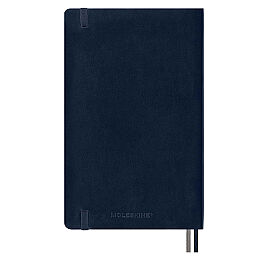 Moleskine Yumuşak Kapak Çizgisiz Defter L Boy 13x21 cm. 400 Sayfa Safir Mavi - 4
