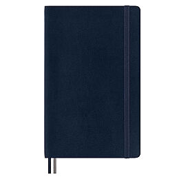 Moleskine Yumuşak Kapak Çizgisiz Defter L Boy 13x21 cm. 400 Sayfa Safir Mavi - 5