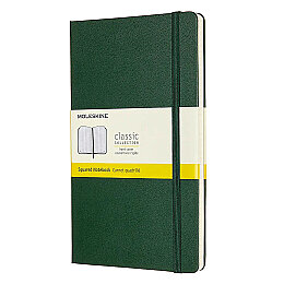 Moleskine Yumuşak Kapak Kareli Defter L Boy 13x21 cm. 192 Sayfa Mersin Yeşili - Moleskine