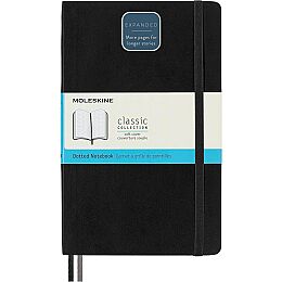 Moleskine Yumuşak Kapak Noktalı Defter L Boy 13x21 cm. 400 Sayfa Siyah - 1