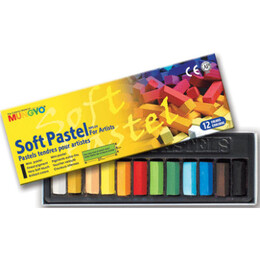 Mungyo Gallery Artists' Soft Toz Pastel Boya Seti 12 Renk Yarım Boy - Mungyo
