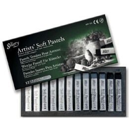 Mungyo Gallery Artists' Soft Toz Pastel Boya Seti Grey Tones 12 Renk Gri Tonlar - Mungyo