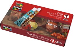 Nova Color Guaj Boya Seti 7 Renk Tüp - Nova Color
