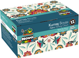 Nova Color Kumaş Boyası Seti 12 Renk x 30 ml. - Nova Color