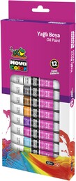 Nova Color Yağlı Boya Seti 12 Renk x 12 ml. Tüp - Nova Color