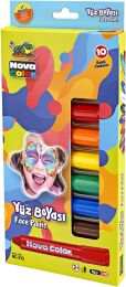 Nova Color Yüz Boyası 10 Renk Set - 1