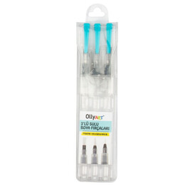 Ollyart Waterbrush Su Hazneli Fırça Seti 3 Boy - 2