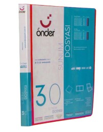 Önder Sunum Dosyası Önü Cepli A4 30'lu - Önder