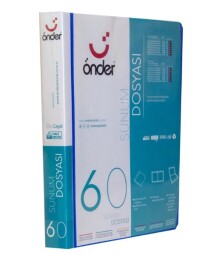 Önder Sunum Dosyası Önü Cepli A4 60'Lı *** - Önder