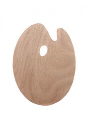 Oval Ahşap Palet 40x50 cm. - Lutart