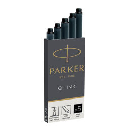 Parker Quink Dolma Kalem Kartuşu 5'li Uzun SİYAH - 1