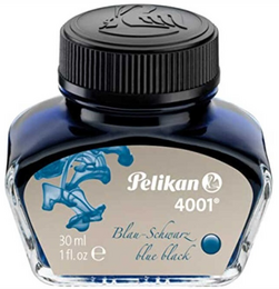 Pelikan 4001 Dolma Kalem Mürekkebi 30 ml. MAVİ-SİYAH - Pelikan