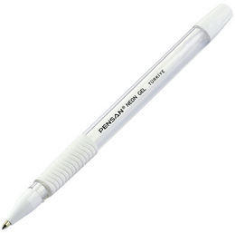 Pensan Neon Jel Kalem 1.0 mm. BEYAZ - Pensan