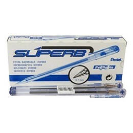 Pentel BK77 Yağ Bazlı Roller Tükenmez Kalem MAVİ 12'li Kutu - Pentel