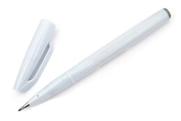 Pentel Fude Touch Brush Sign Pen Fırça Uçlu Kalem LIGHT GRAY - Pentel