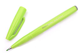 Pentel Fude Touch Brush Sign Pen Fırça Uçlu Kalem LIGHT GREEN - Pentel