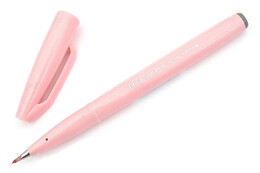 Pentel Fude Touch Brush Sign Pen Fırça Uçlu Kalem PALE PINK - Pentel