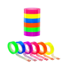 Pin Renkli Bant 11 mm. x 10 y. 6'lı Paket - Pin
