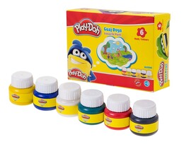 Play-Doh Guaj Boya Seti 6 Renk x 30 ml. - Play-Doh
