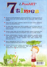 Ponart - Kosida 7Times Yedi Kat Küçülen Kağıt A4 2'li Paket - Ponart