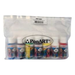 PonART School Paint Çok Amaçlı Okul Boyası Seti 7 Renk x 50 ml. - 1