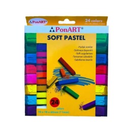 Ponart Soft Pastel Toz Pastel Boya Seti 24 Renk - Ponart