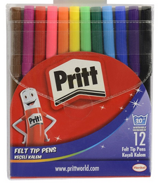 Pritt Keçeli Kalem 12 Renk - Pritt