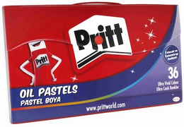Pritt Pastel Boya 36 Renk Plastik Çantalı - Pritt