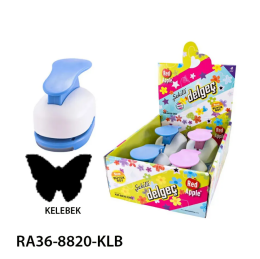 Red Apple Mega Boy Şekilli Delgeç Şekilgeç 2'' (5 cm.) KELEBEK - Red Apple