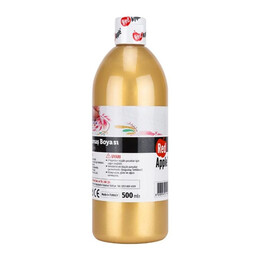 Red Apple Yaldız Kumaş Boyası 500 ml. METALİK ALTIN - Red Apple